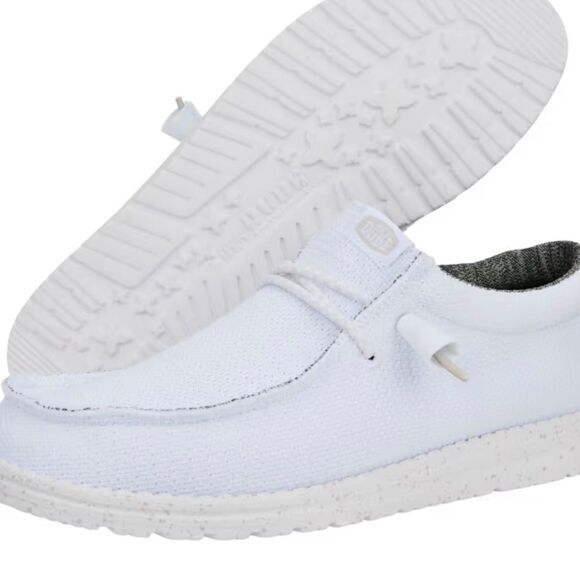 Heydude Men's Wally Sport Mesh in White Size 8 New in Box